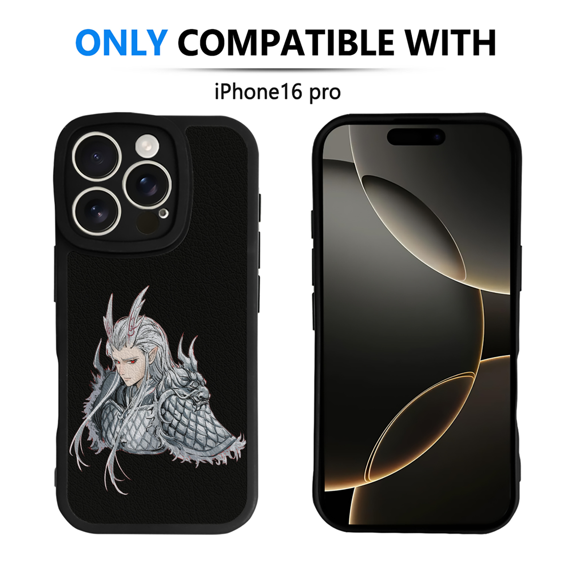 （画像用） Ne Zha 2 ナタ 魔童の大暴れ 【iPhone 16シリーズ対応】シリコンスマホケース（レザー調） 材質：シリコン